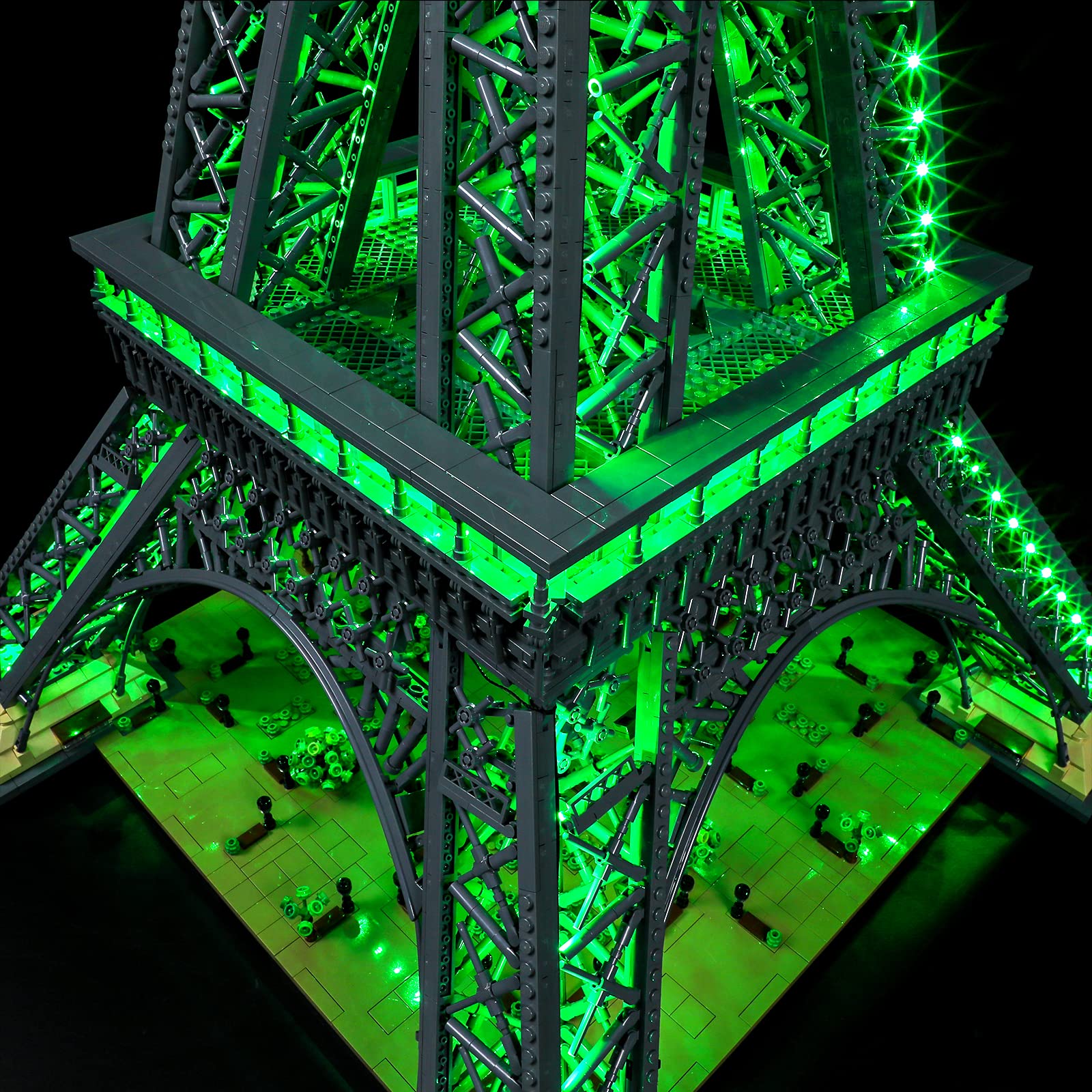 BRIKSMAX LED Lighting Kit for Lego Architecture Eiffel Tower (Remote Control Version) - Compatible with Lego 10307 Building Blocks Model - Perfect for Home Decoration, Gift Giving & Lego Display Enhancement