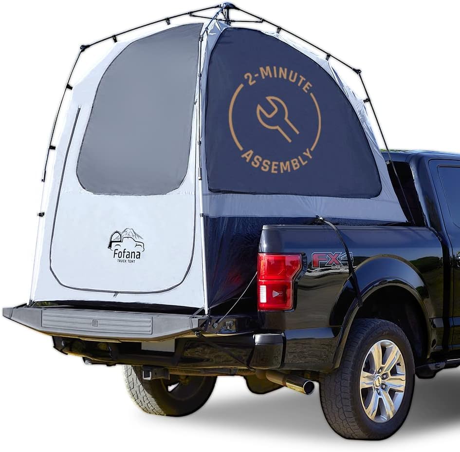 Automatic Truck Bed Tent for Mid & Full-Size Pickups - Quick Setup Camper Shell for Camping & Outdoor Adventures - Perfect for Road Trips, Tailgating & Off-Grid Getaways