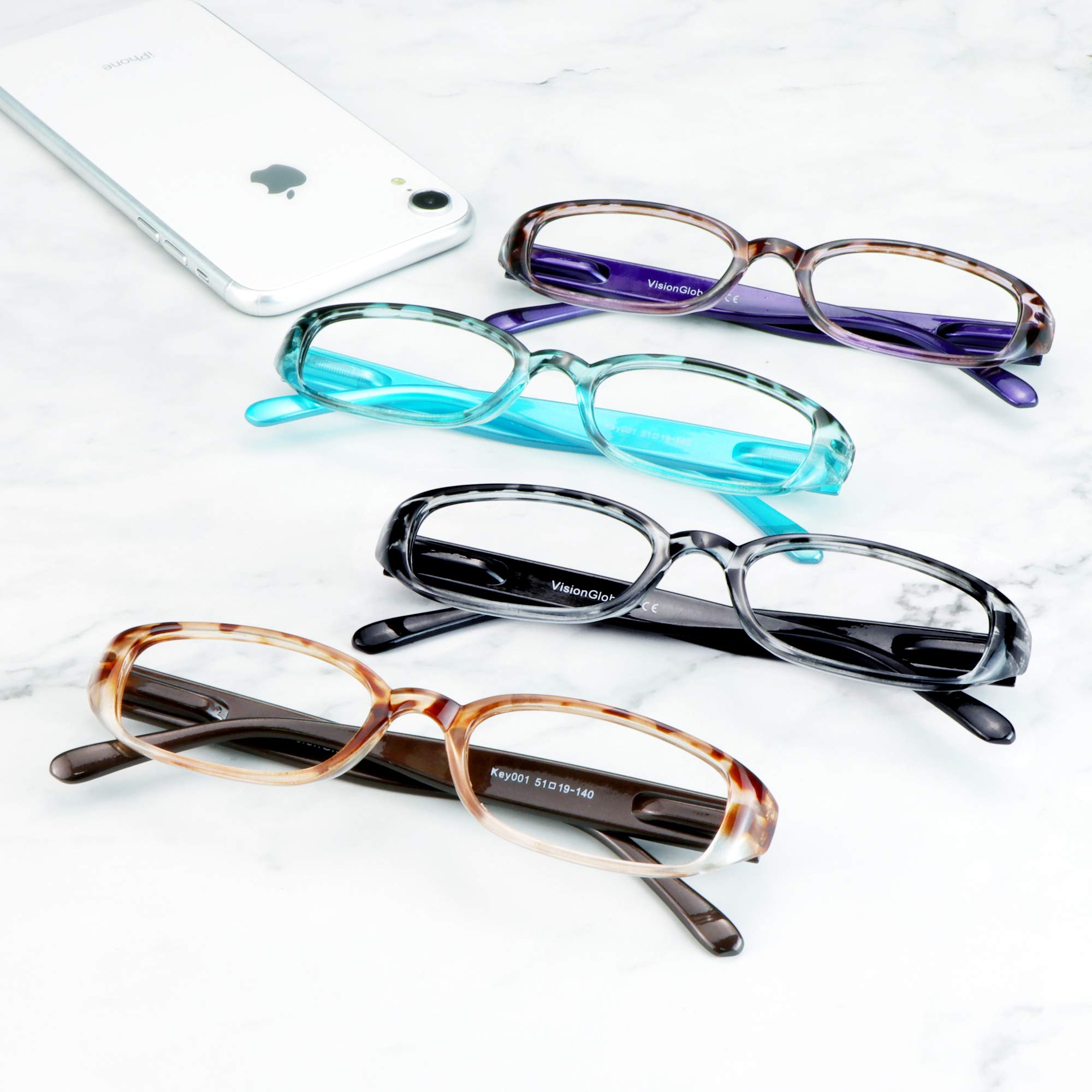 LifeArt 4 Pairs Blue Light Blocking Reading Glasses for Women & Men - Anti Glare Computer Glasses for Screen Time, Reading & Office Work