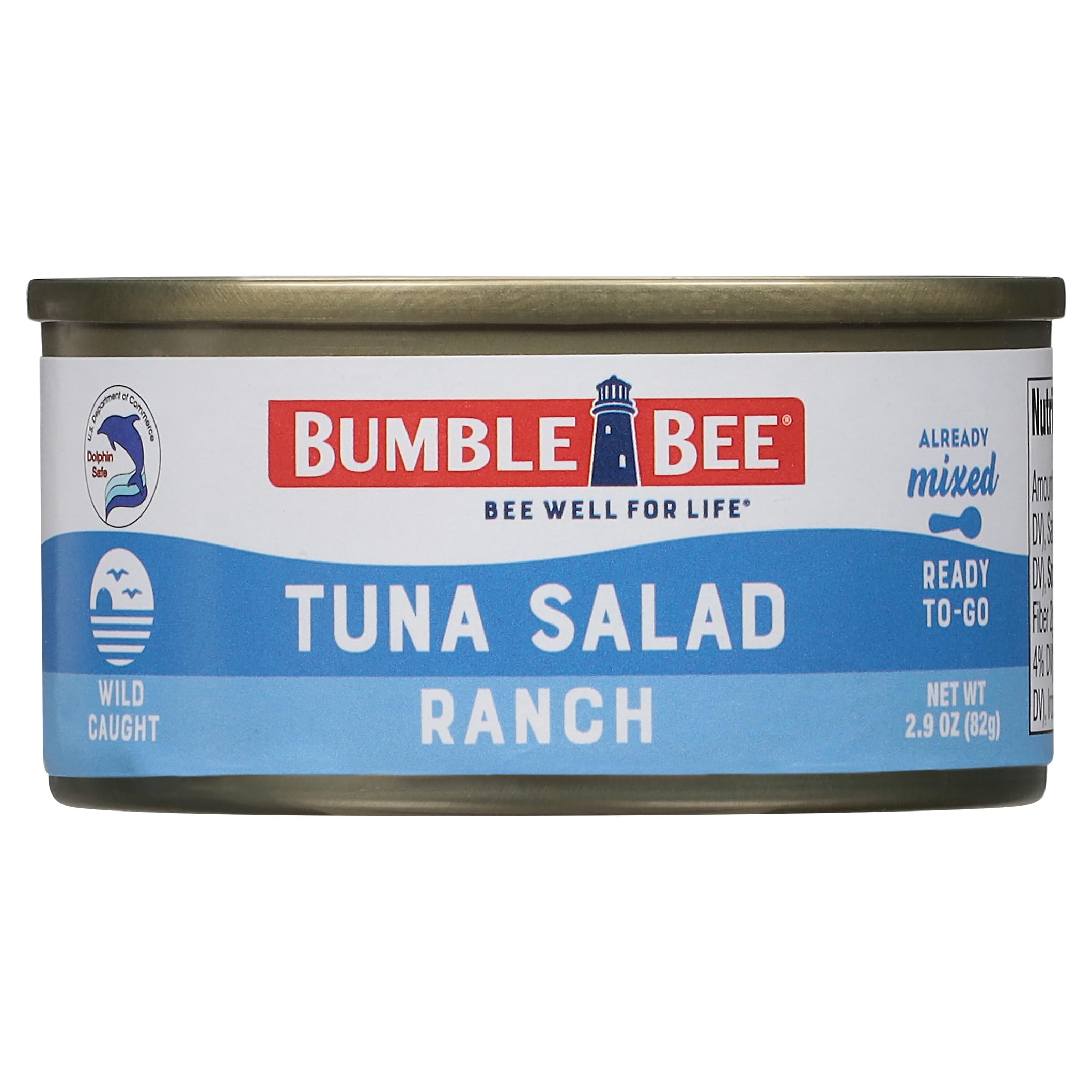 Bumble Bee Ranch Tuna Salad with Crackers Kit - 12 Pack (3.5oz Each) | Wild Caught, Shelf-Stable Protein Snack | Ready-to-Eat with Spoon Included | Perfect for Office Lunch, Hiking & Emergency Food Supply