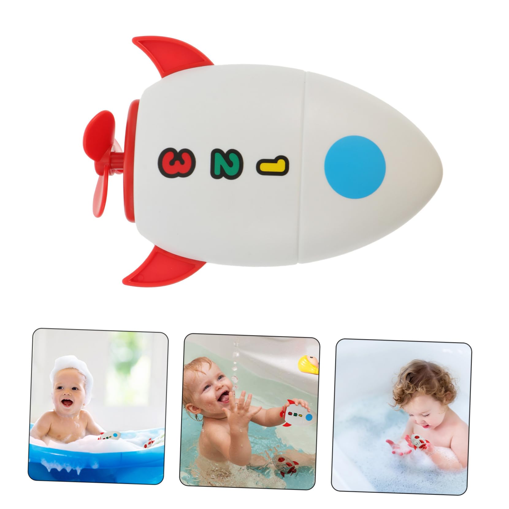 HEMOTON 4-Piece Wind Up Bath Toys Set - Clockwork Swimming Water Toys for Kids, Fun Bathtub Toys for Girls & Boys, Durable Plastic Bath Time Play (Perfect for Pool Parties & Toddler Bath Time Fun)