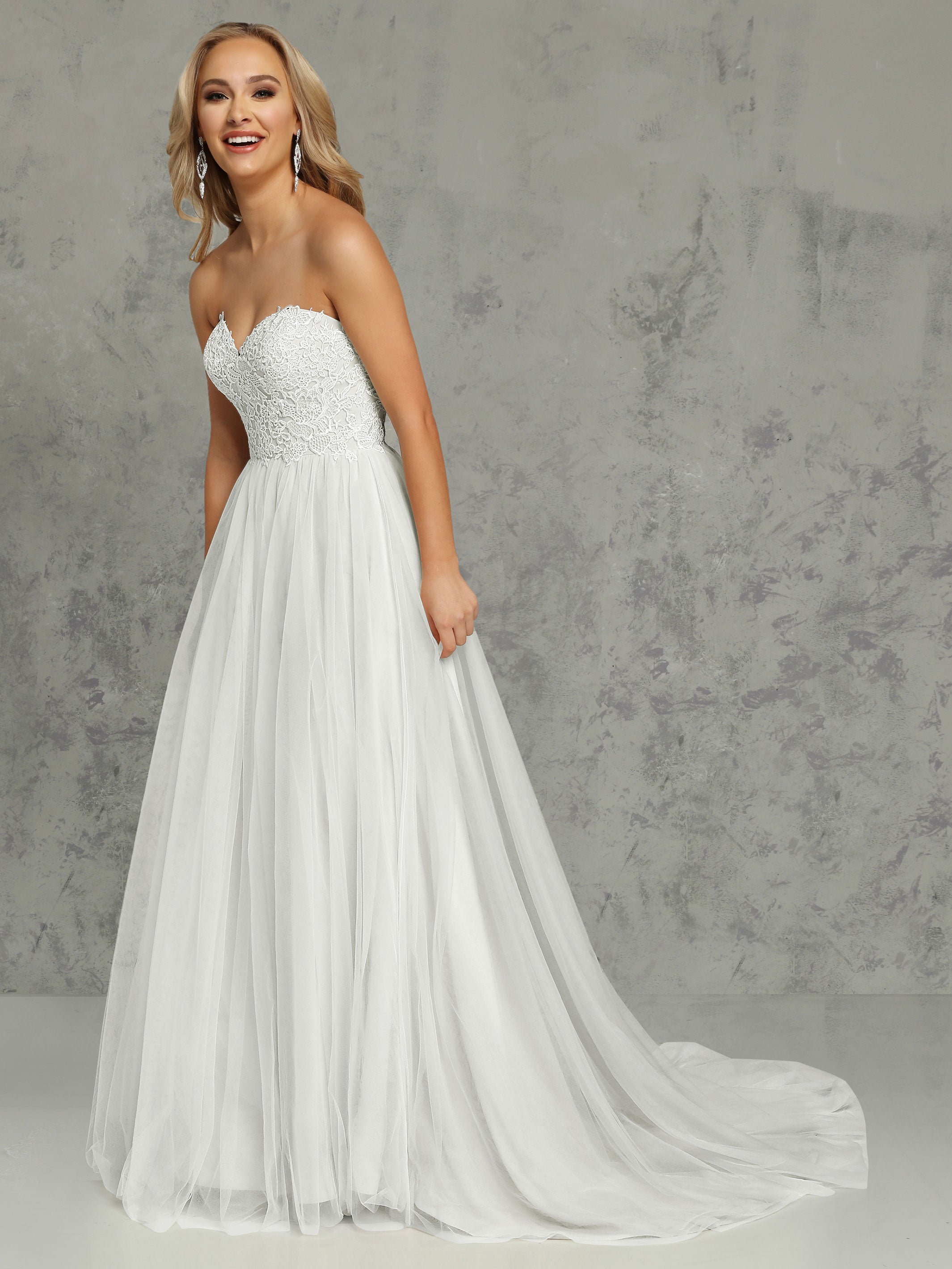 Hadley Wedding Dress - Elegant Lace Bridal Gown for Try at Home | Perfect for Beach, Church & Outdoor Weddings