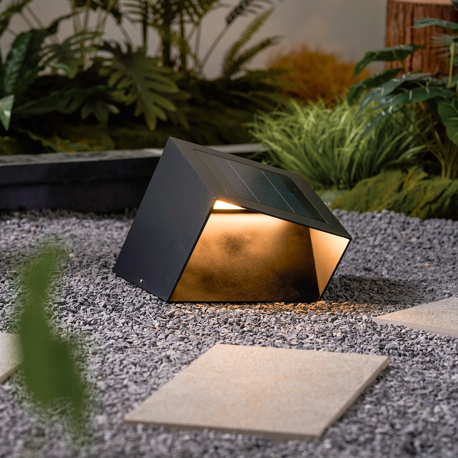 Solar Powered LED Cube Garden Lights - Waterproof Outdoor Landscape Lighting for Patio, Yard, Pathway & Garden Decor