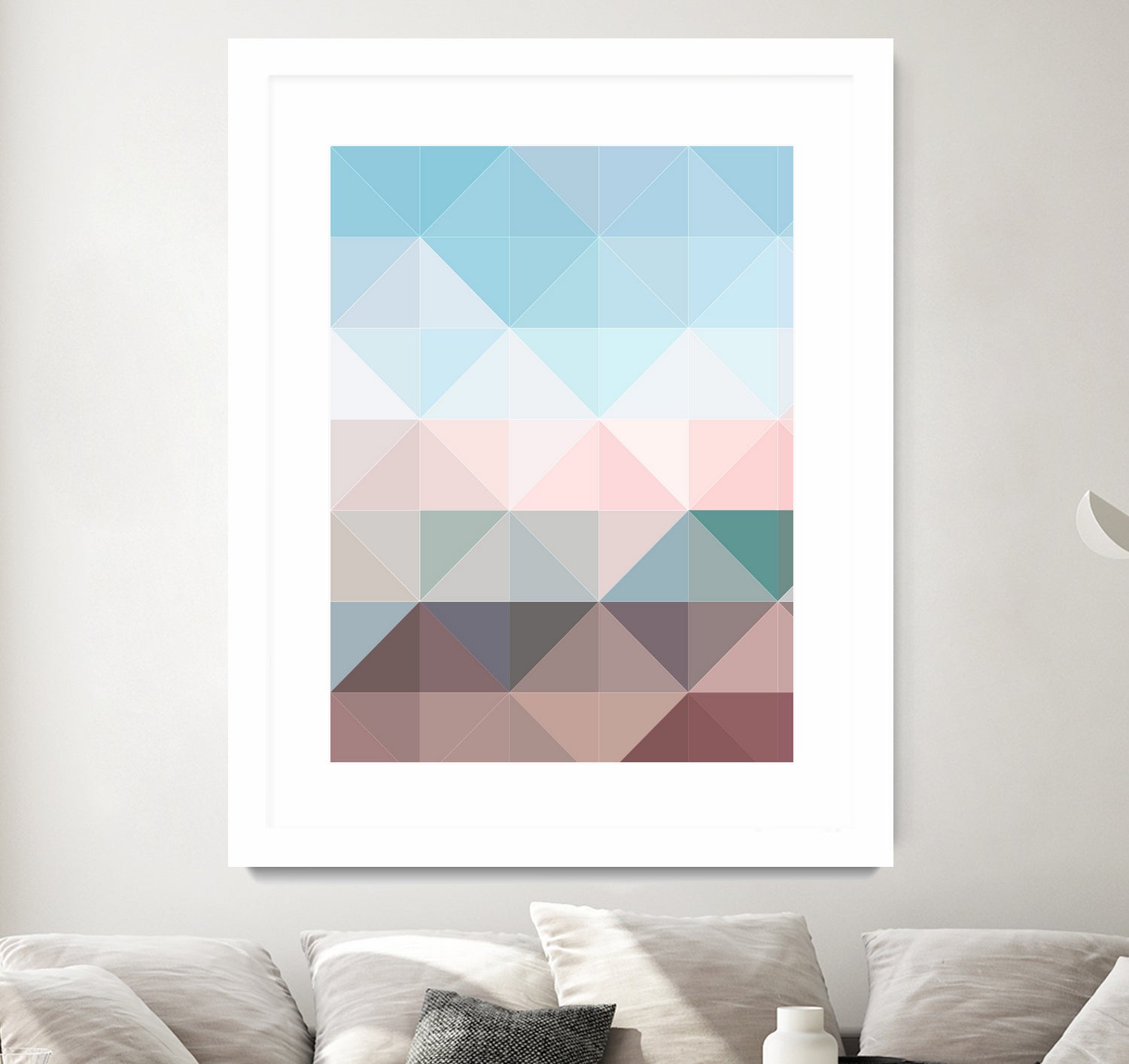 Apex Geometric Wall Art - Modern Abstract Canvas Painting for Home & Office Decor - Perfect for Living Room, Bedroom, and Workspace