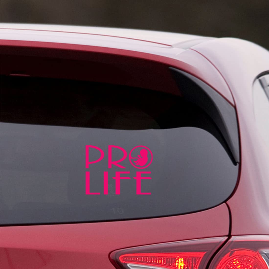 Premium Waterproof Vinyl Decal Stickers (Set of 2) - Baby Pro Life Pink Design for Laptop, Phone, Helmet, Car Window, Mug & Wall Decor | Cute Nursery, Kids Room, Office & Gift Ideas