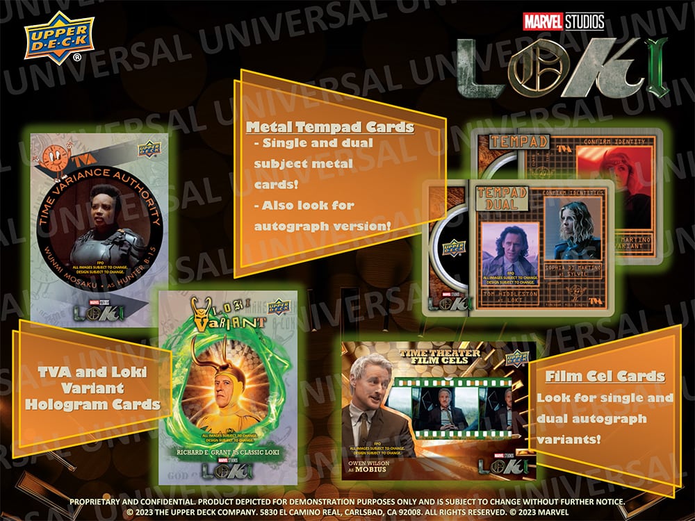 2023 Upper Deck Marvel Loki Season 1 Hobby Box - Collectible Trading Cards for Marvel Fans | Perfect for Collectors, Gifts, and Game Nights