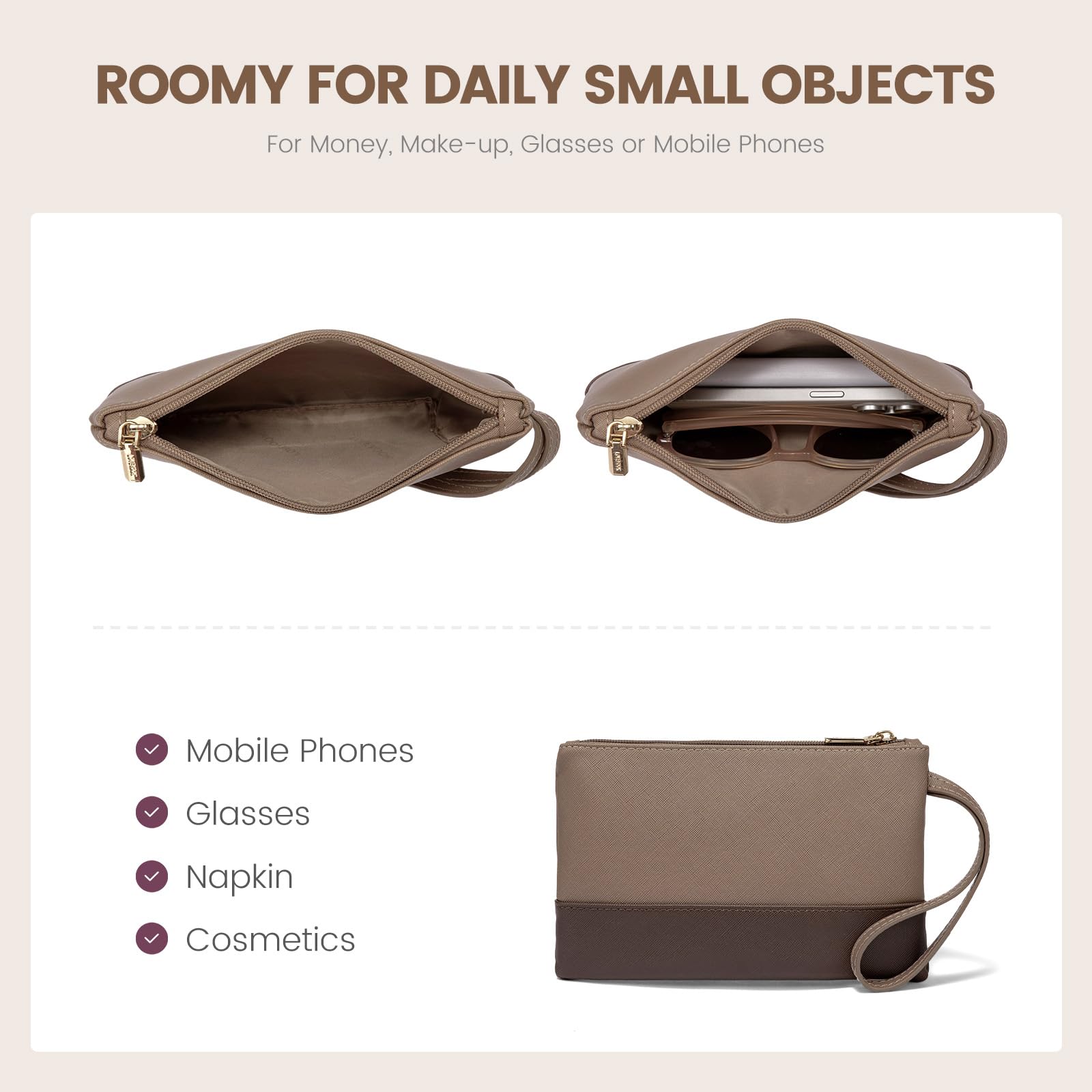 LOVEVOOK Leather Laptop Tote Bag for Women - Waterproof 15.6 Inch Business Work Bag, Professional Teacher Briefcase & Office Handbag Purse - Perfect for Work, Travel & Daily Commute