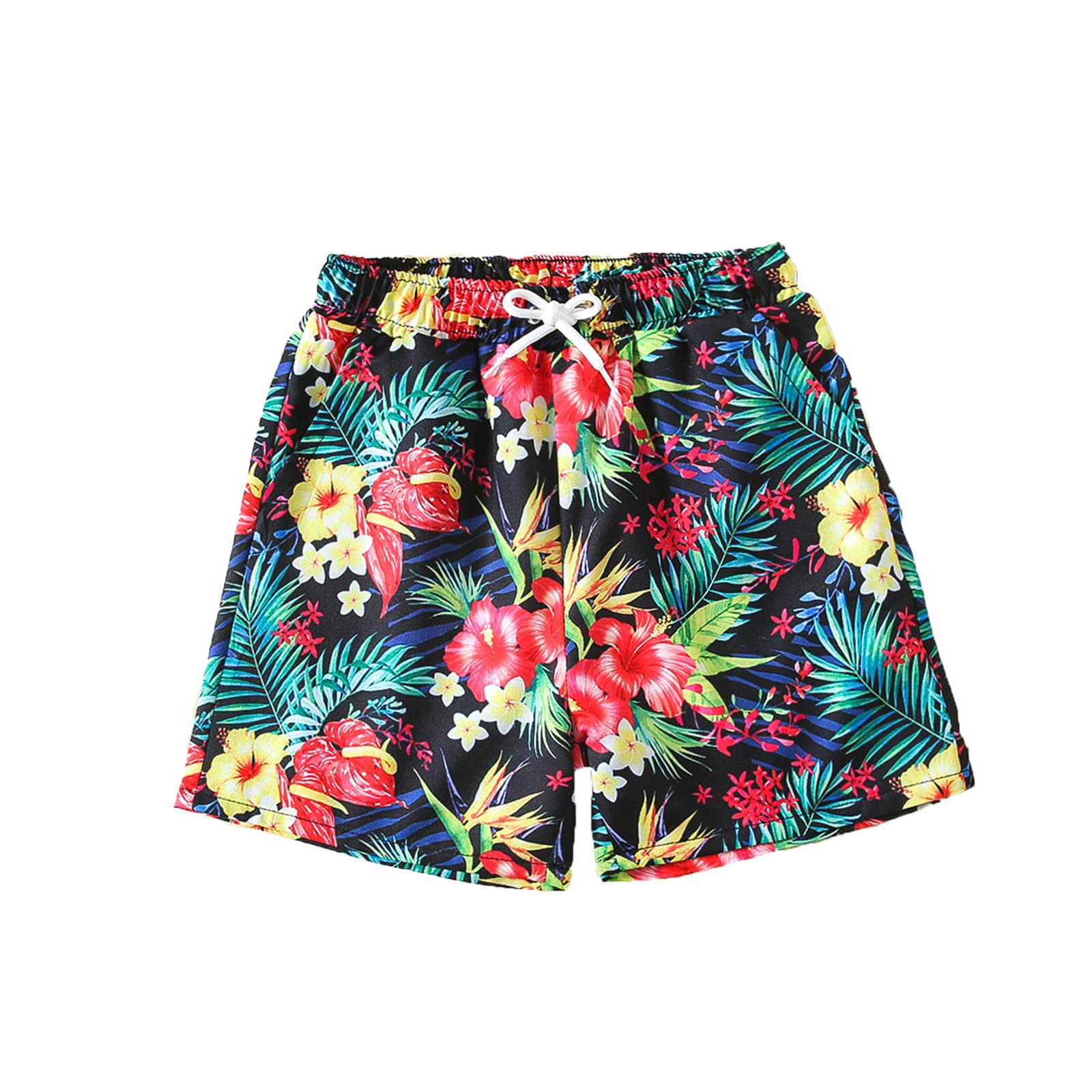 Cartoon Boys Swim Trunks - Quick Dry Beach Shorts for Toddler & Kids Swimming