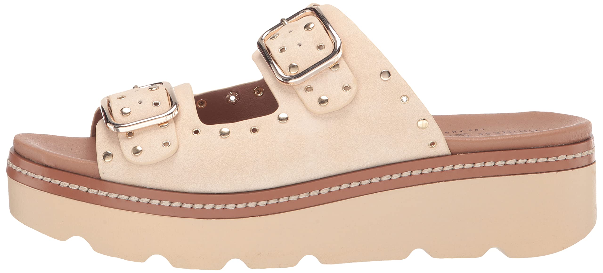 Chinese Laundry Women's Surf Stud Slide Sandal - Comfortable Beach Sandals with Studded Design | Perfect for Summer, Vacation, and Casual Outfits
