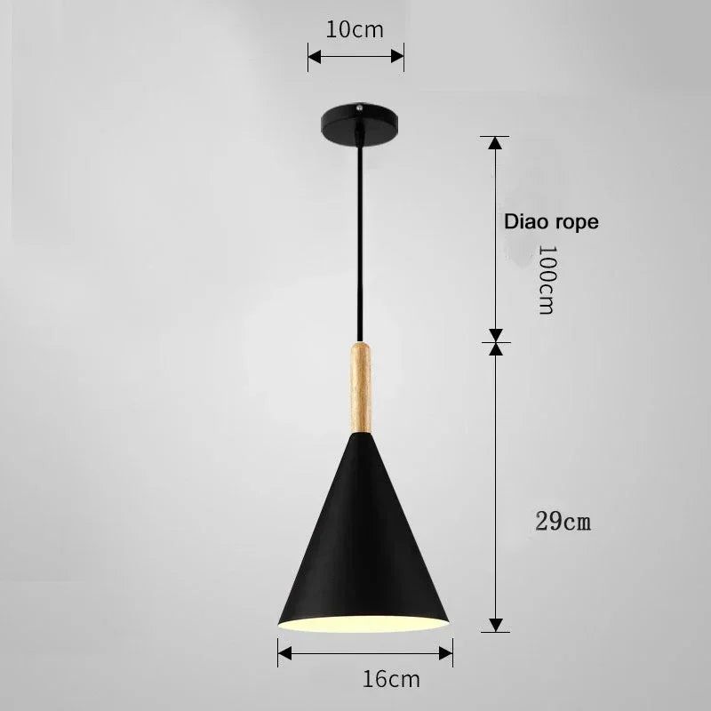 Pine Wood Hanging Chandelier Pendant Light - Natural Elegant Rustic Ceiling Fixture for Dining Room, Bedroom & Living Room Decor