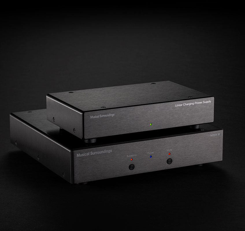 Musical Surroundings Linear Charging Power Supply - Premium Audio Equipment Power Adapter for Turntables & Hi-Fi Systems - Perfect for Home Studio and Audiophile Setups