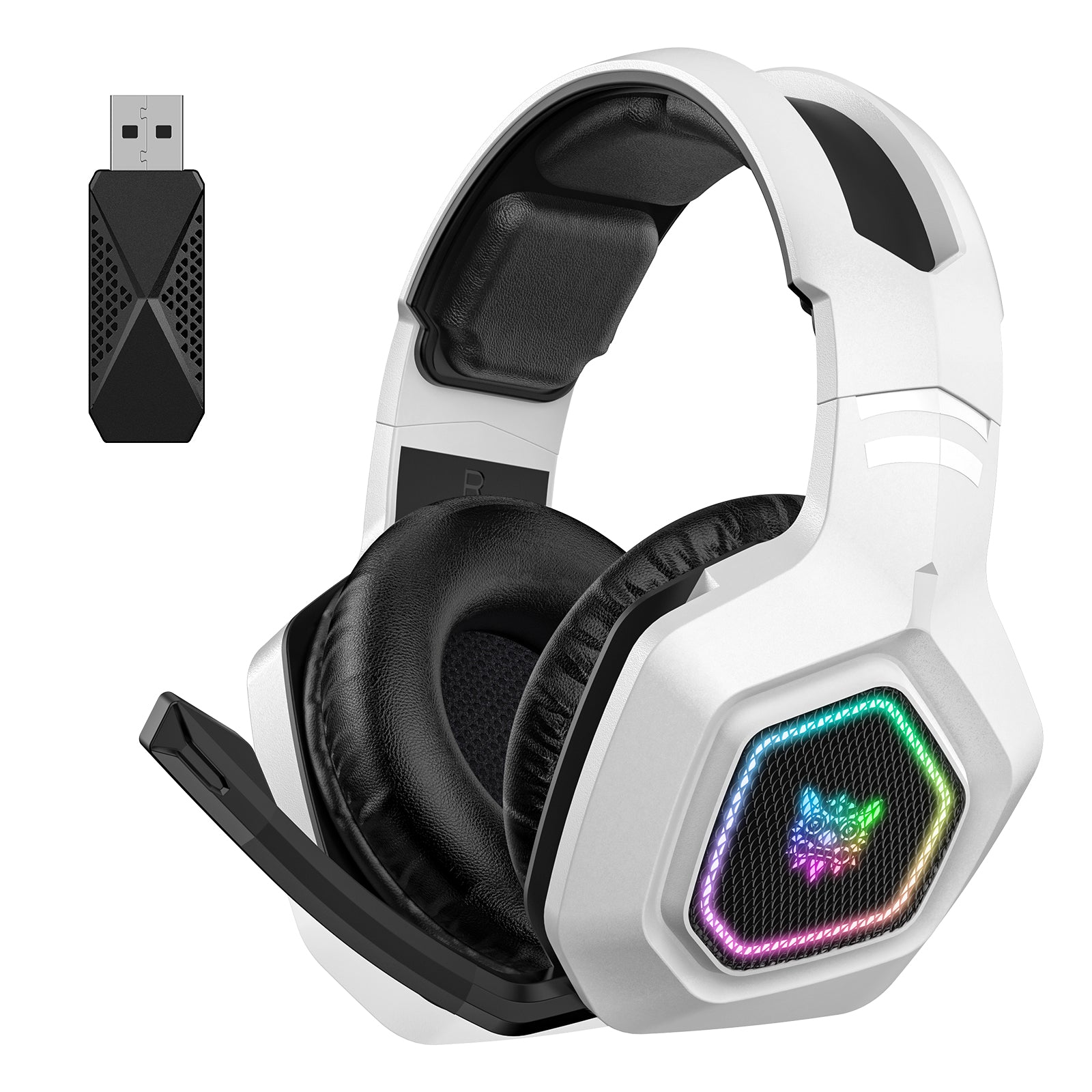 ONIKUMA B100 Wireless Gaming Headset - Bluetooth 2.4G & Wired 3-Mode Lightweight Over-Ear Headphones for PC, PS5, Xbox - Perfect for Esports, Streaming & Online Gaming
