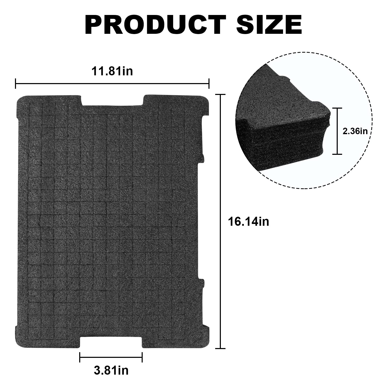 DEWALT Tool Box Foam Insert Organizer (2Pcs) - Fits DWST88801, DWST17808, DWST17807, DWST17805 - Perfect for Workshop, Garage & Job Site Tool Storage