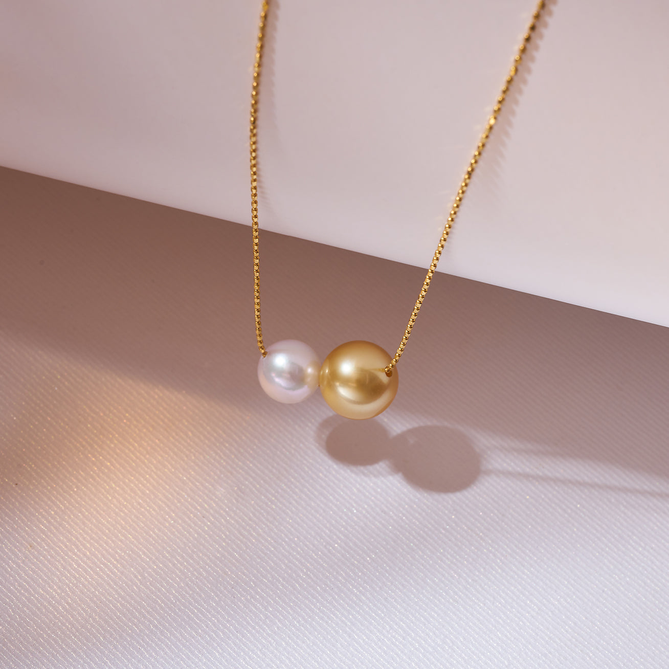 18K Gold South Sea Golden Pearl Necklace KN00222 | Elegant Women's Jewelry Gift for Wedding, Anniversary & Special Occasions | Luxury Pearl Pendant Necklace for Brides, Mothers & Fashion Lovers