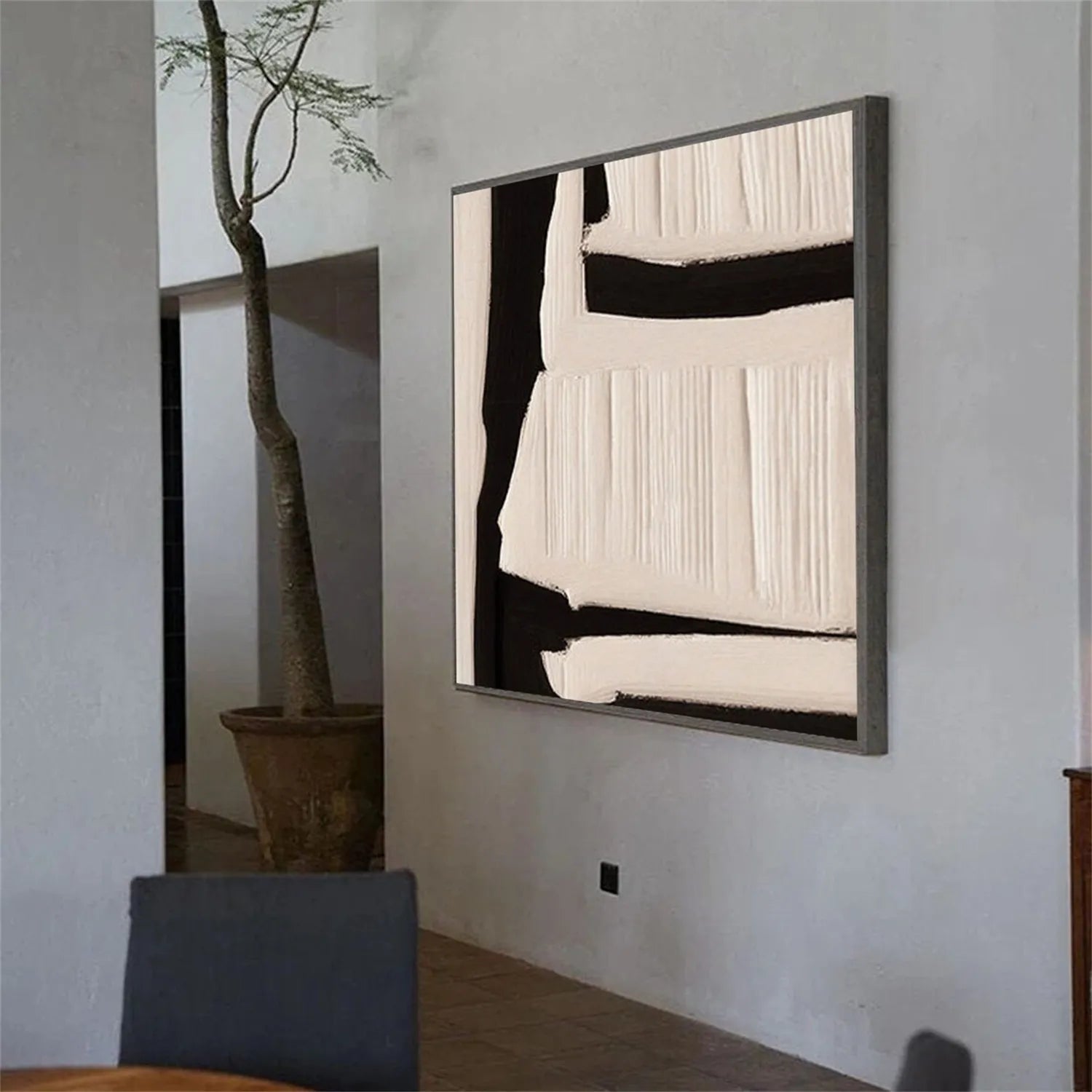 Abstract Tranquility Art Painting #WS165 - Modern Wall Decor for Living Room, Bedroom & Office - Handmade Canvas Artwork for Home & Office Decor