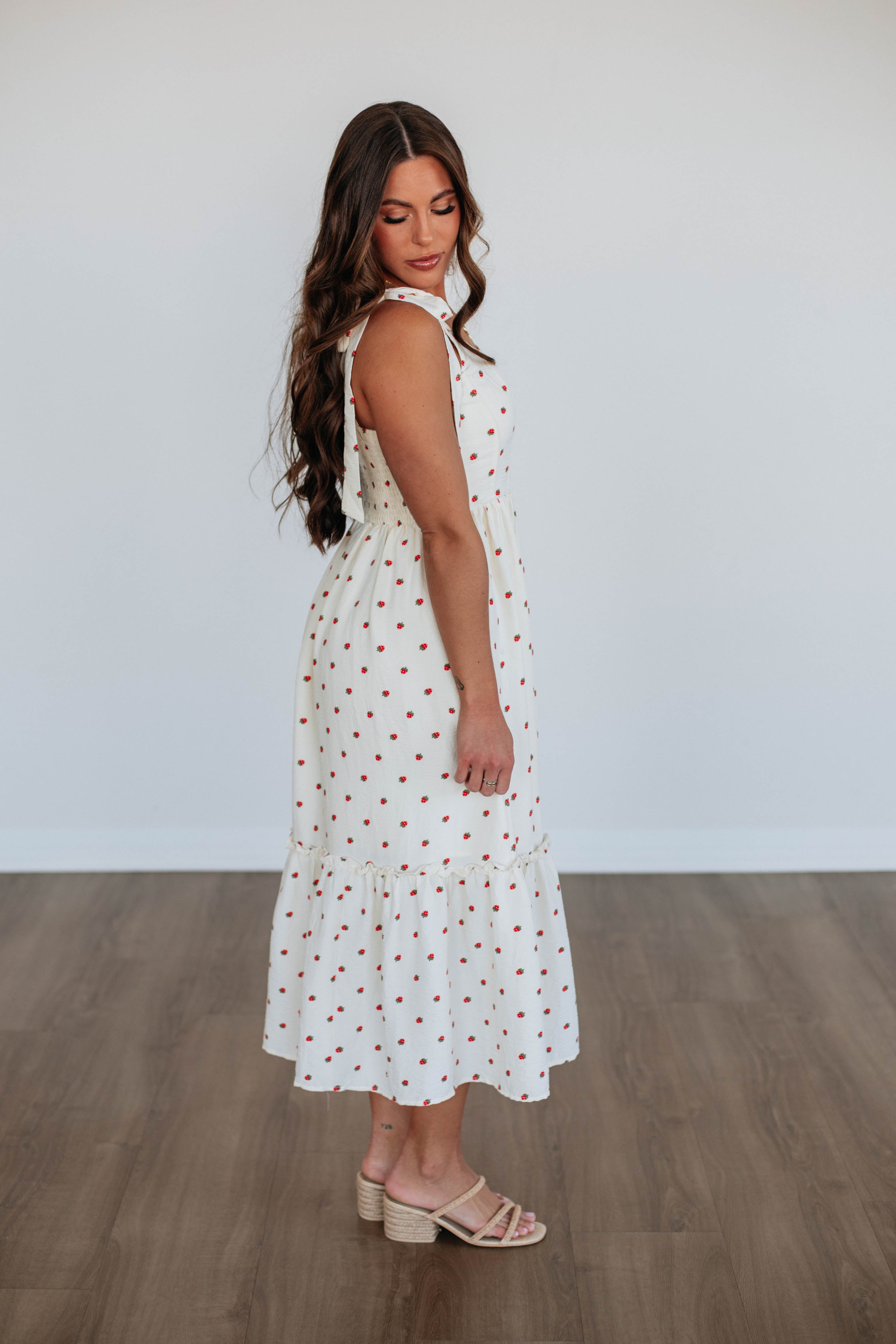 Bridget Midi Dress for Women - Flowy A-Line Summer Dress with Pockets | Perfect for Beach Vacations, Date Nights & Office Wear