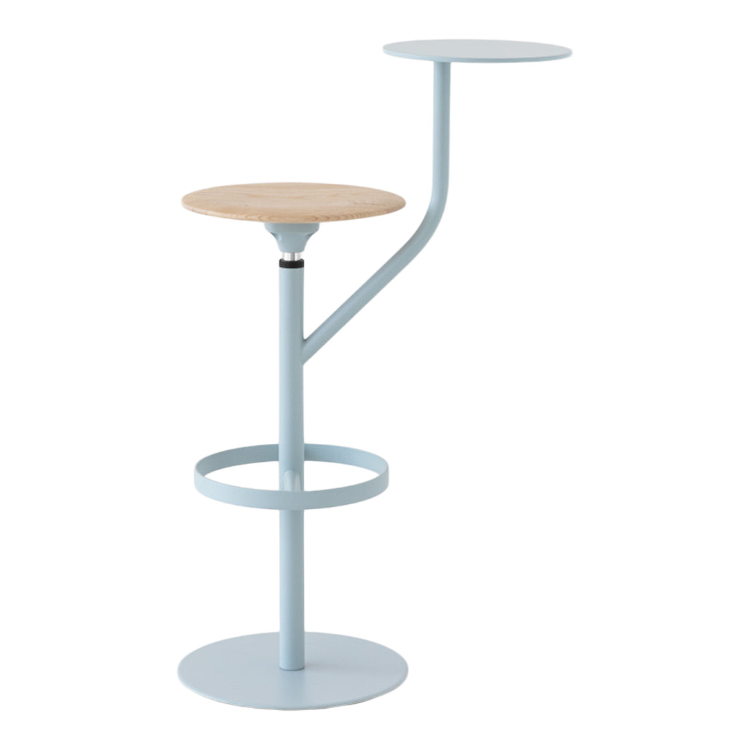 Aaron Swivel Bar Stool with Footrest - Adjustable Height Counter Stool for Kitchen Island, Breakfast Bar & Home Pub - Comfortable Metal Frame Barstool for Dining & Entertainment Areas