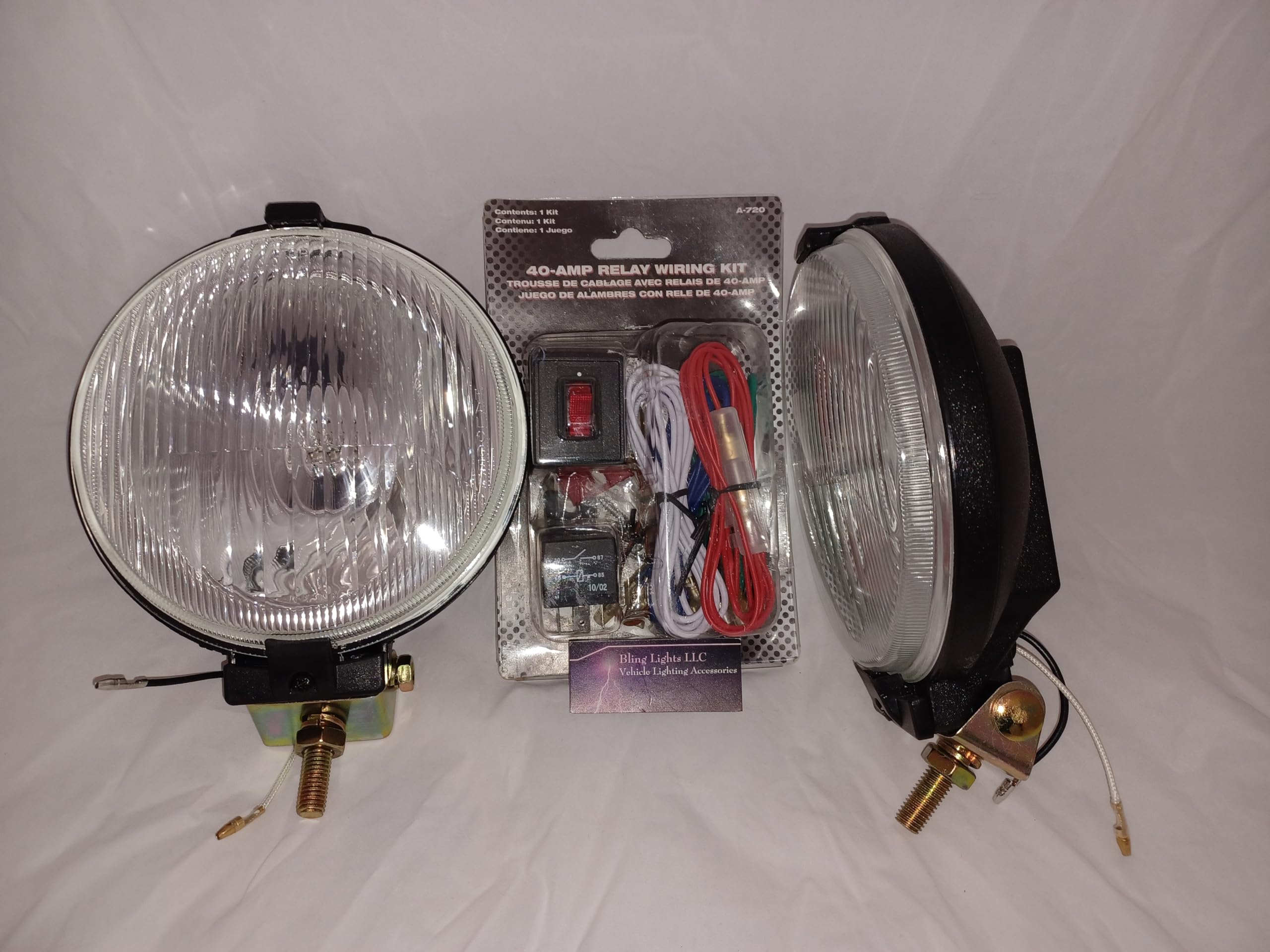 Ford Mustang Eleanor Shelby GT-500 Fastback LED Grille Driving Lights Kit - High Performance Off-Road & Night Driving Accessories for Enhanced Visibility