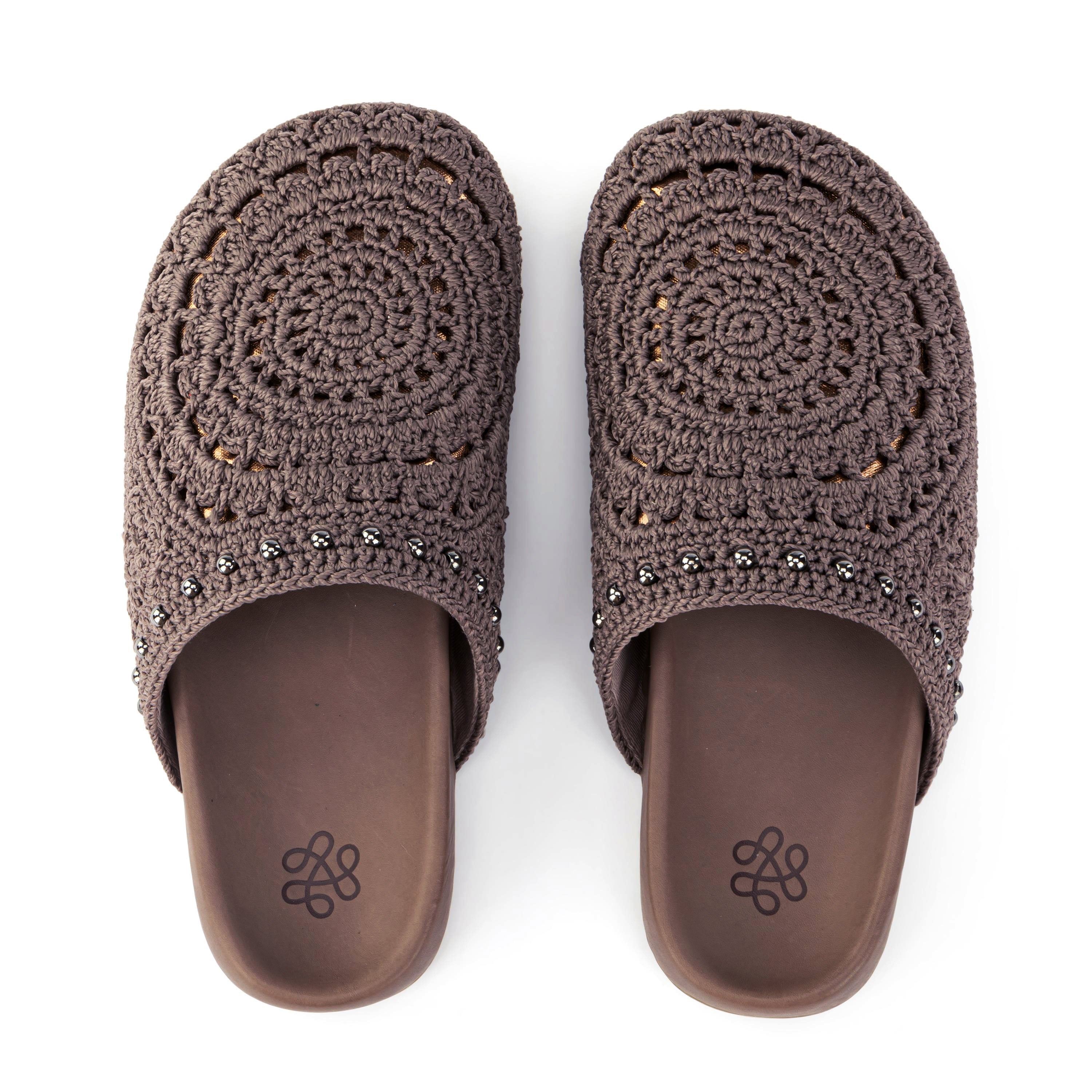 Bolinas Crochet Clogs for Women - Comfortable Handmade Summer Slide Sandals with Arch Support - Perfect for Beach, Pool, and Casual Outings