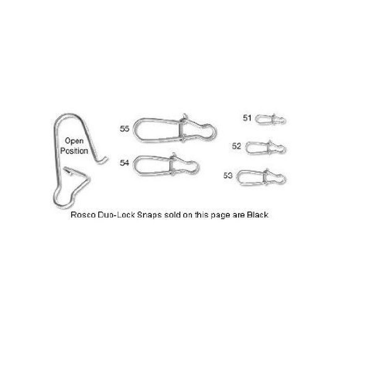 Black Duolock Snaps Size 55 - Fishing Gear for Lures & Tackle Boxes