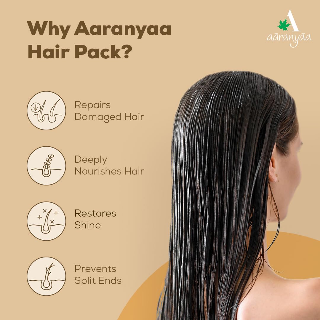 Aaranyaa Argan Oil Hair Mask (200ml) - Deep Conditioning Treatment for Dry, Frizzy Hair | Hair Fall Control | Sulfate-Free | Men & Women | Use for Salon-Quality Hair at Home or On-The-Go