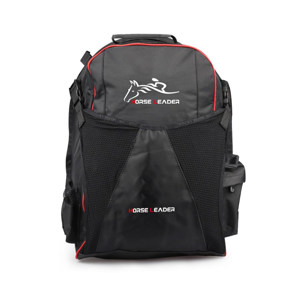 UNISTRENGH Professional Equestrian Backpack - Waterproof Horse Riding Boot & Helmet Storage Bag with Hat Compartment | Unisex Riding Gear for English Boots & Show Equipment | Perfect for Horse Shows, Trail Rides & Stable Organization