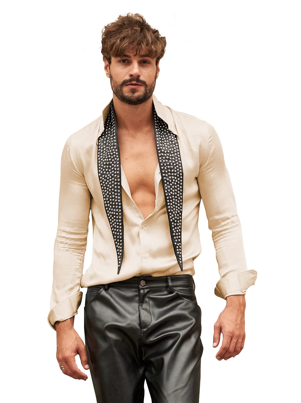 Premium Unisex Silk Collar Shirt - Elegant & Comfortable Formal Wear for Men & Women - Perfect for Business Meetings, Weddings & Special Occasions