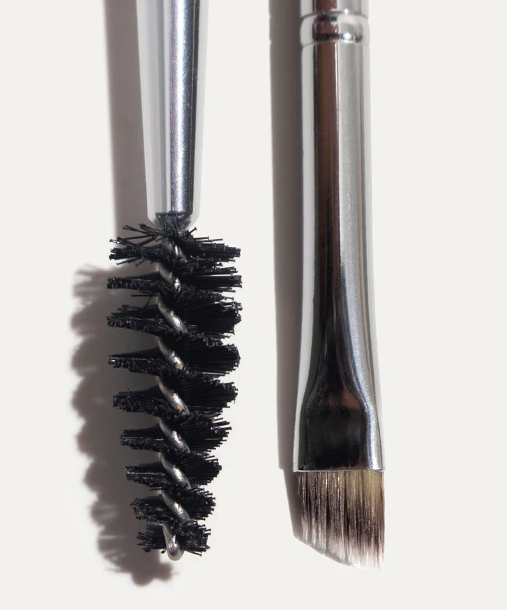 Fitglow Beauty Eyebrow Brush - Professional Angled Eyebrow Brush for Precise Makeup Application - Perfect for Eyebrow Shaping, Filling & Grooming at Home or Salon