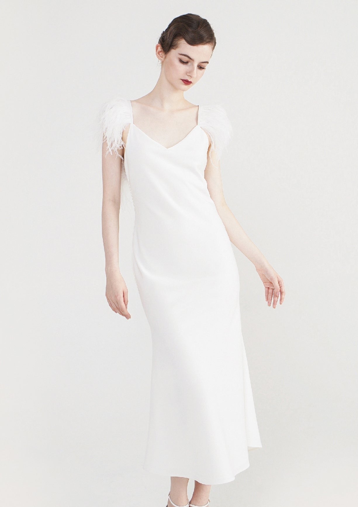 Phoebe | Custom Handmade Wedding Gown - Elegant Bridal Dress for Church Ceremony & Beach Weddings