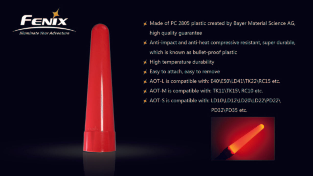 Fenix AOT M Traffic Wand - Medium Safety Baton for Traffic Control & Emergency Signaling - Perfect for Roadside Assistance, Construction Sites & Nighttime Safety