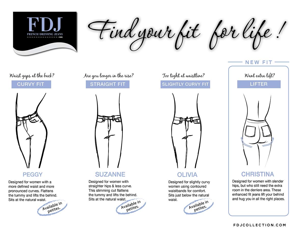FDJ French Dressing Women's Suzanne Straight Fit Straight Leg Jeans - Classic Denim Pants for Casual Wear, Office & Everyday Outfits