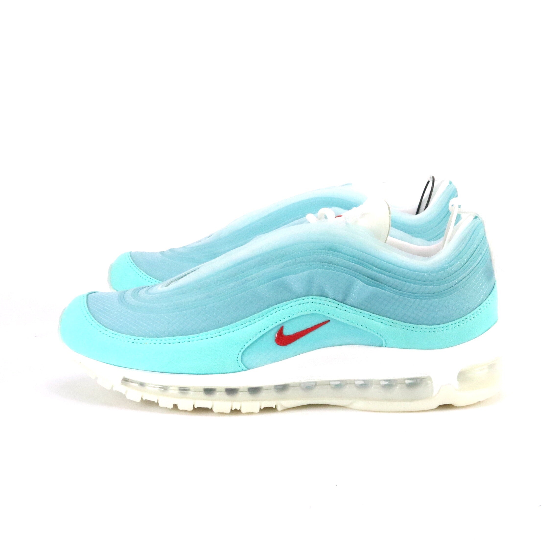 Nike Air Max 97 'On Air Shanghai Kaleidoscope' - Ice Blue/Light Aqua/Gym Red/White Sneakers for Running, Gym & Streetwear Fashion