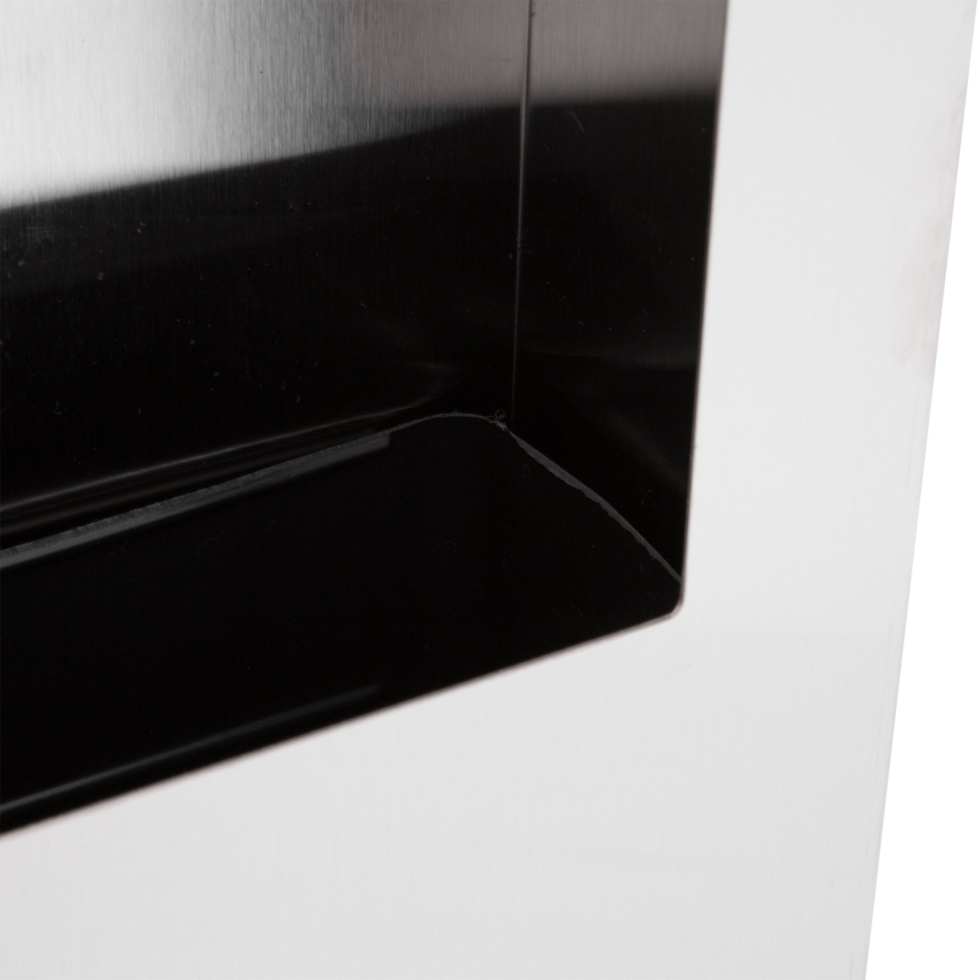 Bobrick B36903 TrimLine Series Recessed Paper Towel Dispenser & Waste Receptacle - Satin Finish for Restrooms, Offices & Commercial Spaces