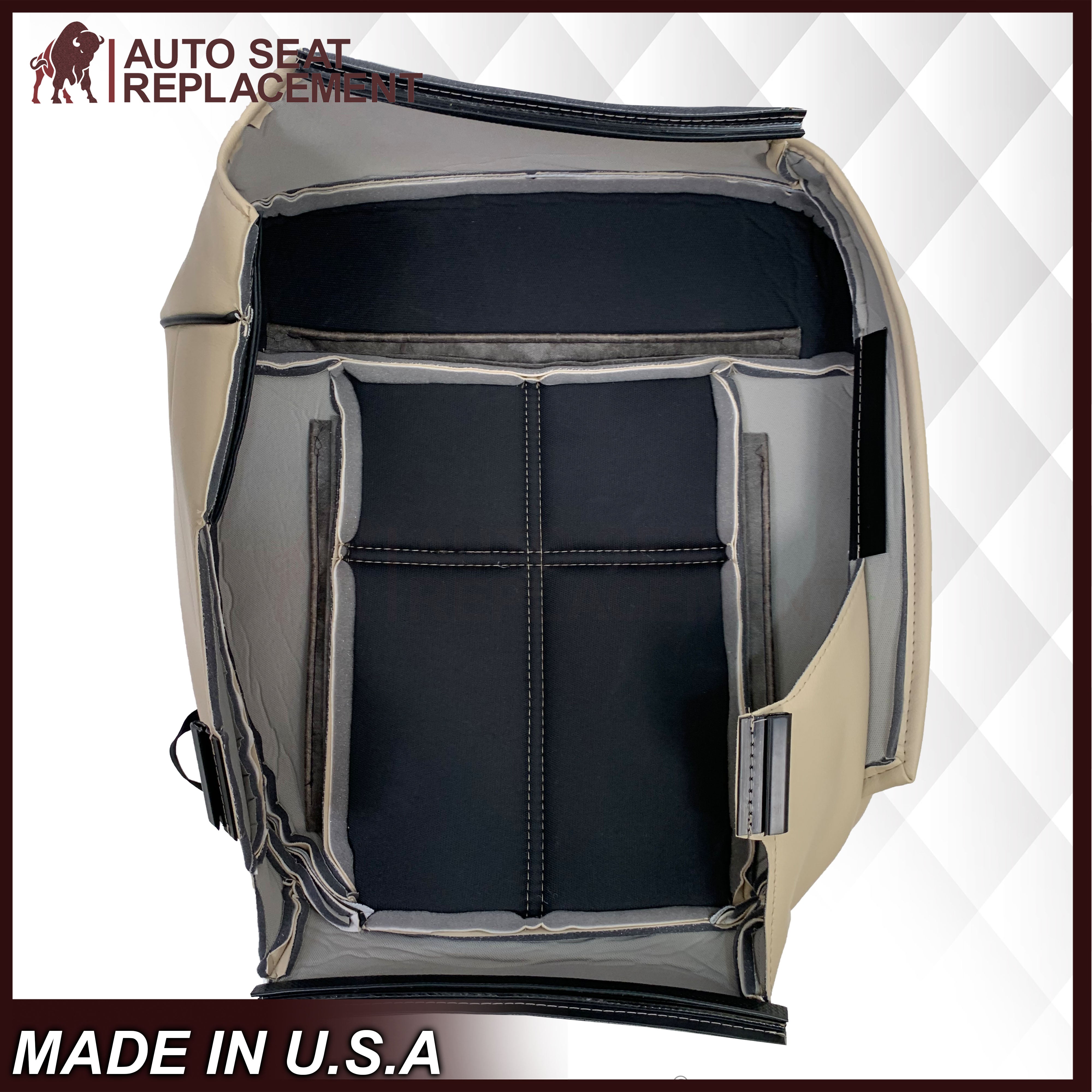 2006-2008 Lincoln Mark LT Front Seat Covers - Medium Light Parchment Tan | Custom Fit Replacement Covers | Durable & Stylish Upgrade for Truck Interior Protection