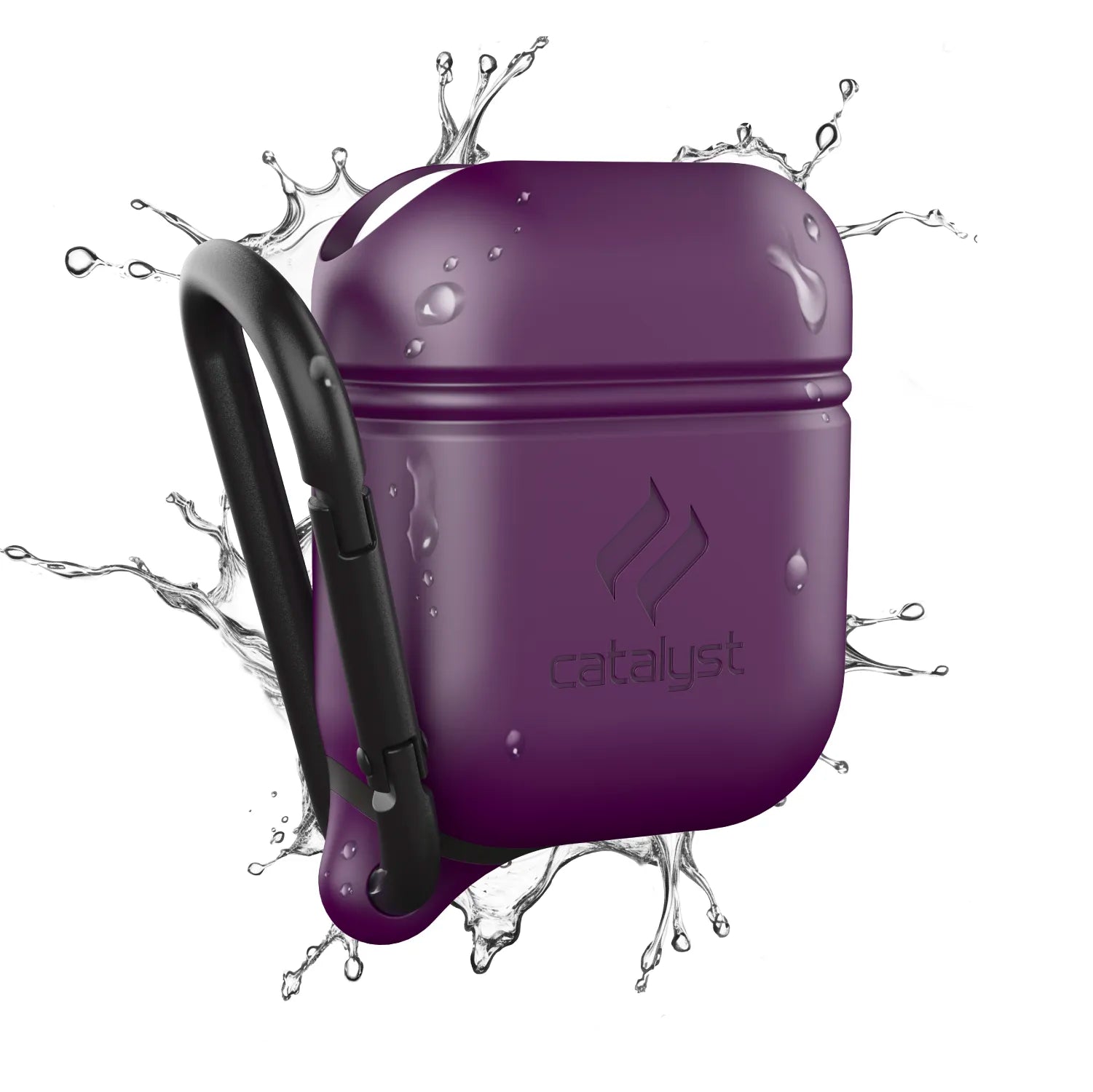 Waterproof Protective Case with Carabiner for AirPods 1st & 2nd Generation - Durable Cover for Gym, Running, Hiking & Outdoor Activities