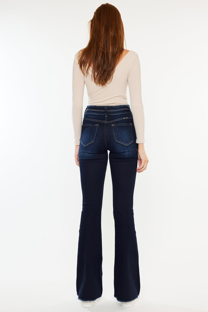 Morgan High Rise Flare Jeans for Women - Stretchy Denim Pants with Comfortable Fit - Perfect for Casual Wear, Office & Date Night Outfits