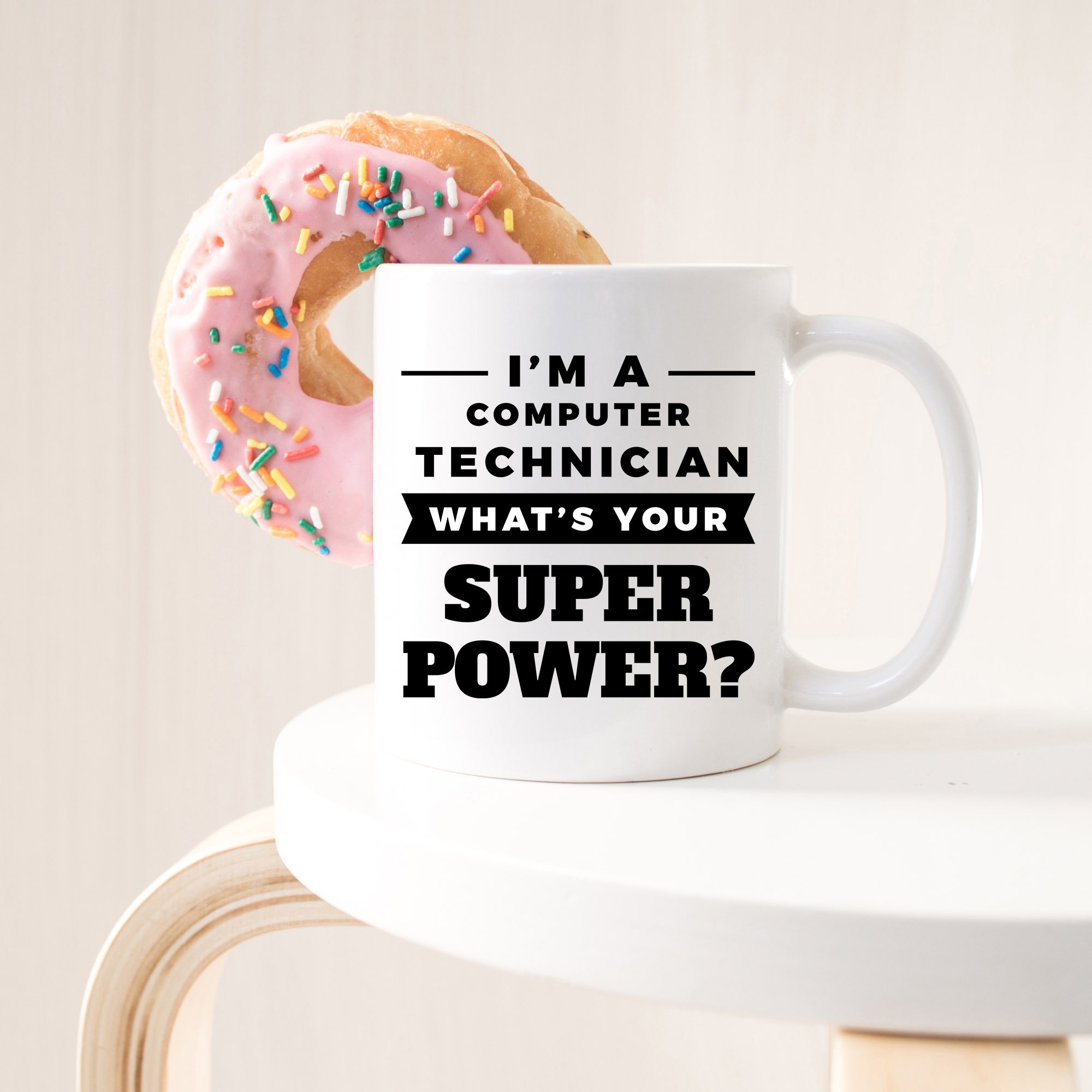 Funny Computer Technician Coffee Mug - 11oz Ceramic Cup for IT Professionals | Perfect Gift for Tech Support, Programmers & Engineers | Office, Home & Work Use