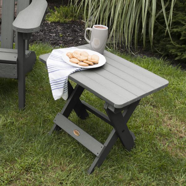 Portable Outdoor Folding Adirondack Side Table - Lightweight Patio Furniture for Camping, Beach, Garden & Poolside Use