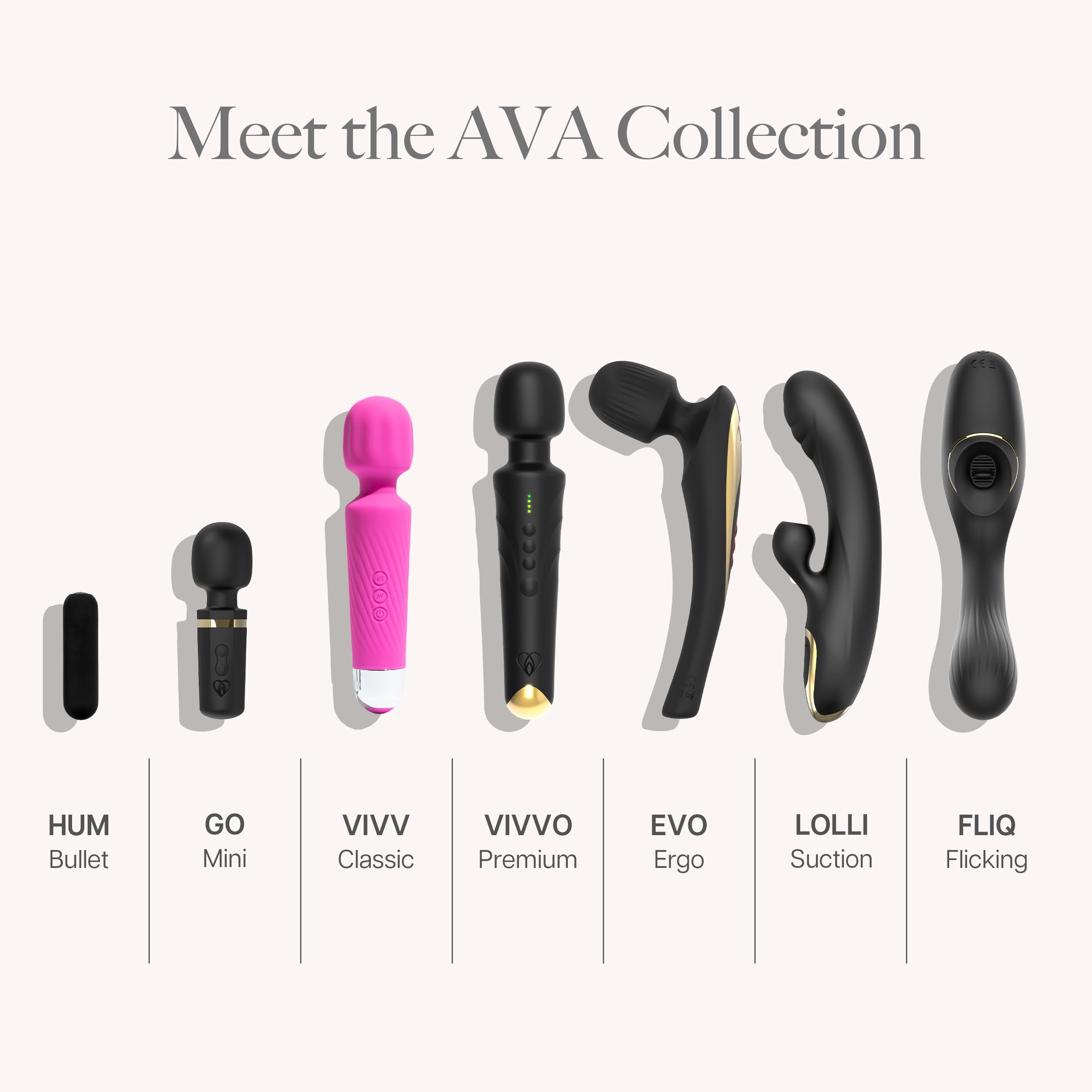 Ava Vibrator Wand - Powerful Clit Stimulator for Women, 20 Vibration Patterns & 8 Speeds, Quiet & Compact Adult Toy - Perfect Gift for Her (Hot Pink) | Enhance Intimacy & Self-Care Moments