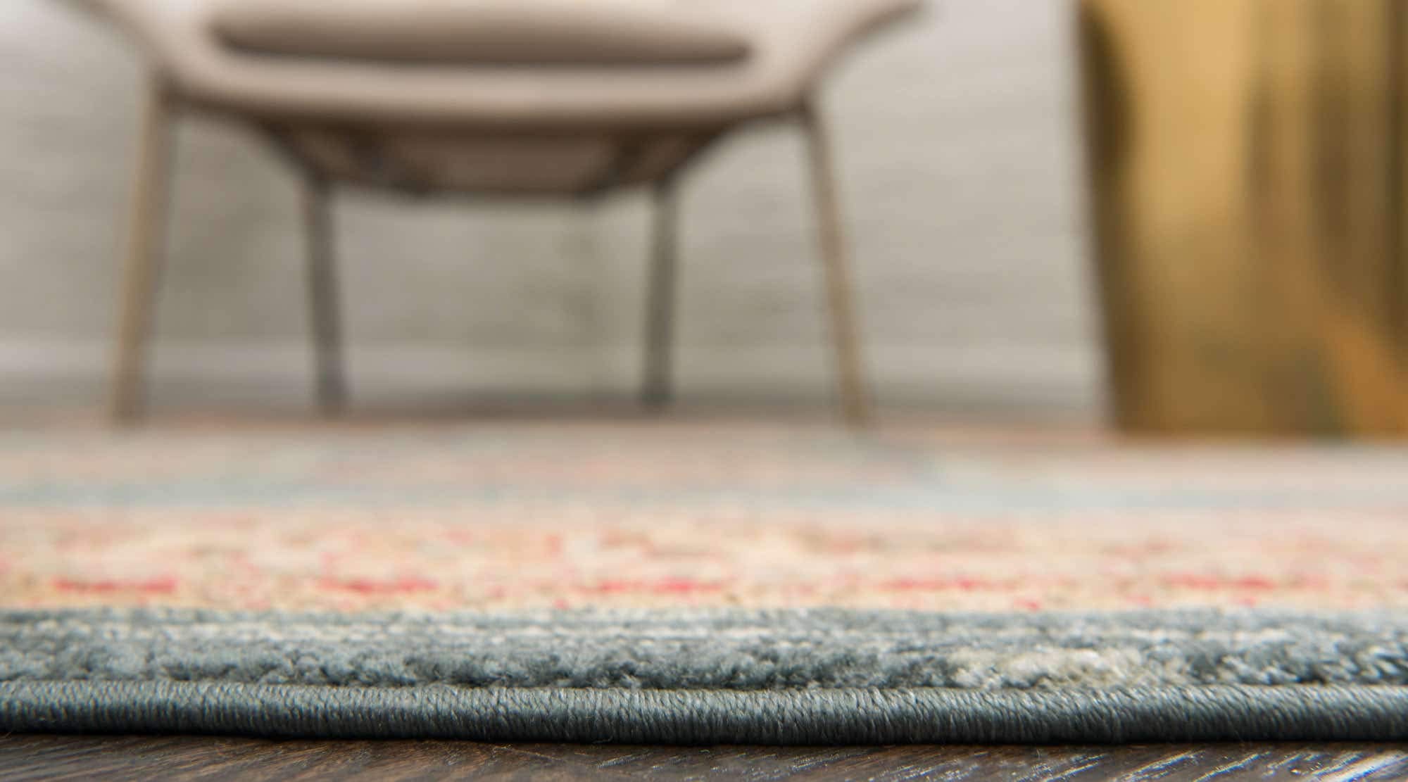 Unique Loom Fars Collection Modern Medallion Tribal Design Natural Hues Area Rug 8x8 Feet Navy Blue Beige - Perfect for Living Room, Bedroom & Home Decor