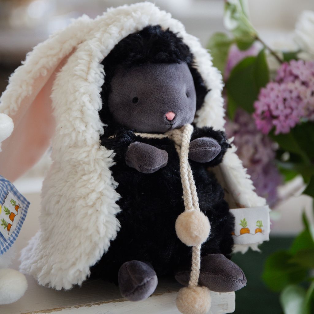 Kiddo's Closet Bunny Cape - Soft Cream Baby Hooded Cape for Easter & Photo Shoots - Perfect for Newborn Photoshoots, Easter Bunny Costume, and Spring Baby Outfits