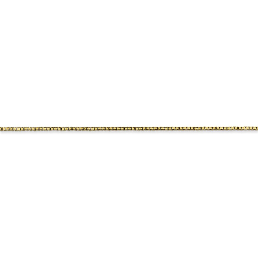 10K Yellow Gold Box Chain Necklace 0.9mm - Secure Lobster Clasp for Men & Women | Elegant Everyday Jewelry, Perfect for Gifts, Parties and Special Occasions