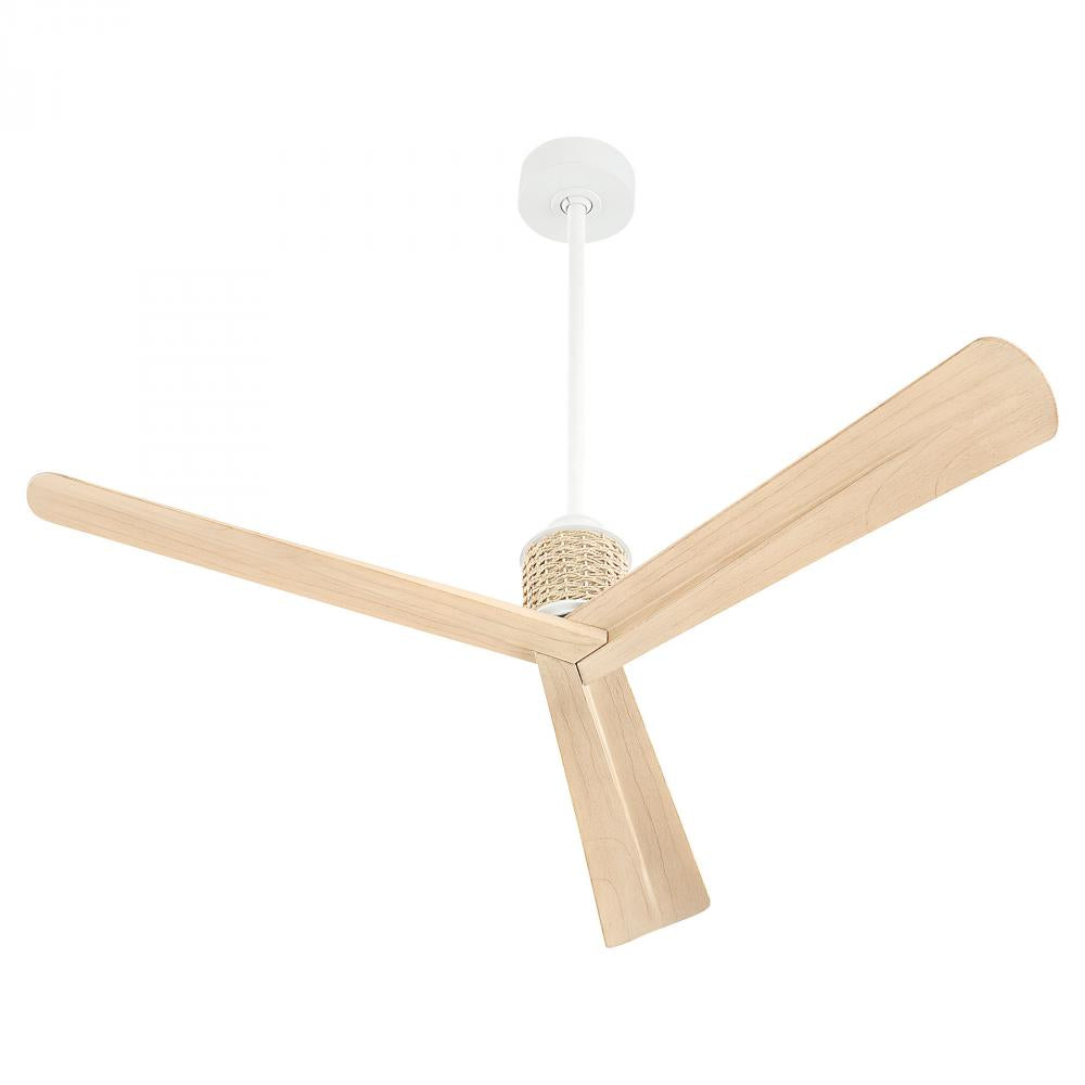 Cyan Design KONA 11978 White Ceiling Fan with Remote Control - Perfect for Living Room, Bedroom & Office Spaces