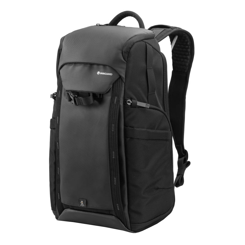 VEO Adaptor R48 Black Camera Backpack with USB Charging Port & Rear Access - Professional DSLR/SLR Camera Bag for Photographers, Travel & Outdoor Photography Gear Storage