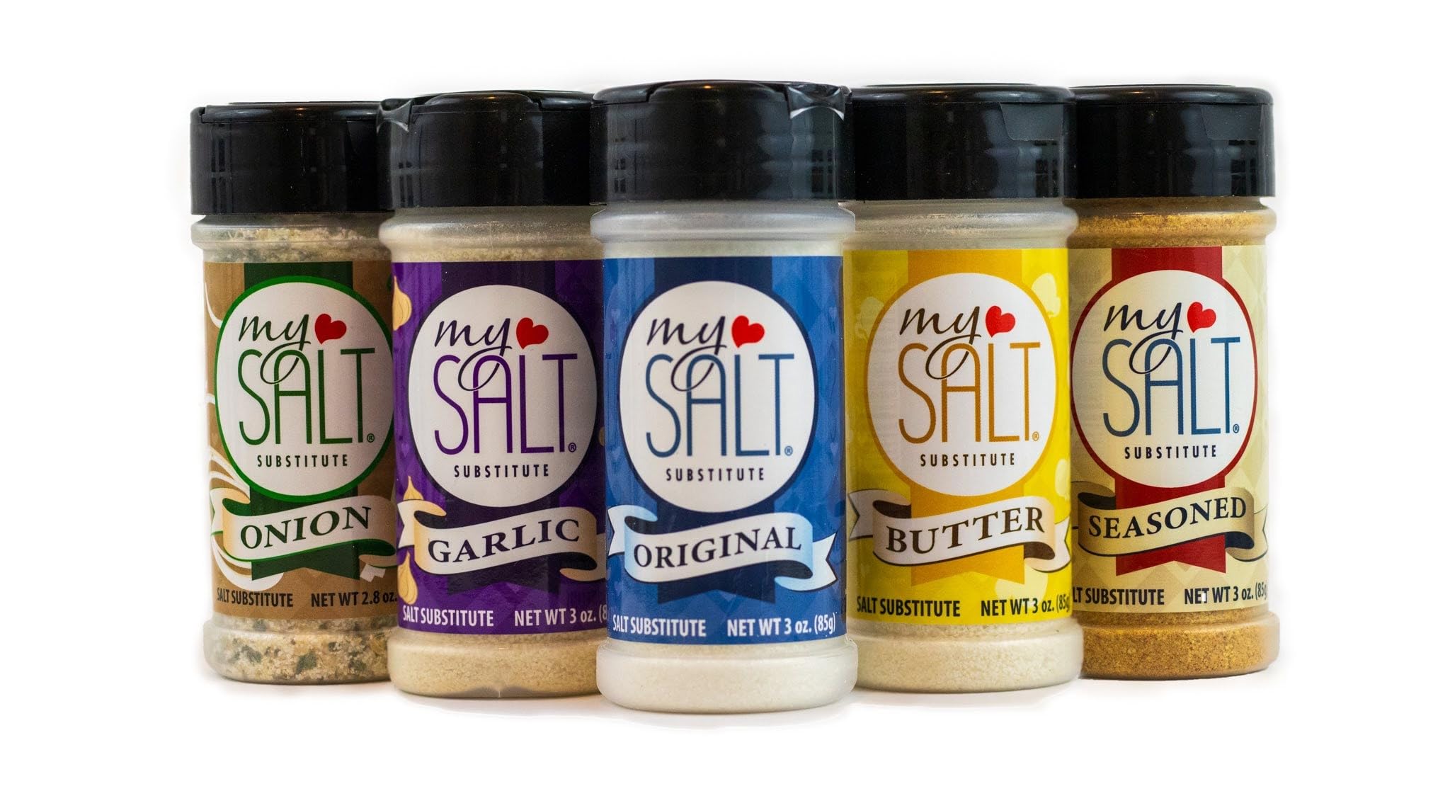 MySALT Pantry Staples Set - 5 Sodium-Free Salt Alternatives for Heart-Healthy Cooking | Perfect for Low-Sodium Diets, Meal Prep & Healthy Lifestyle
