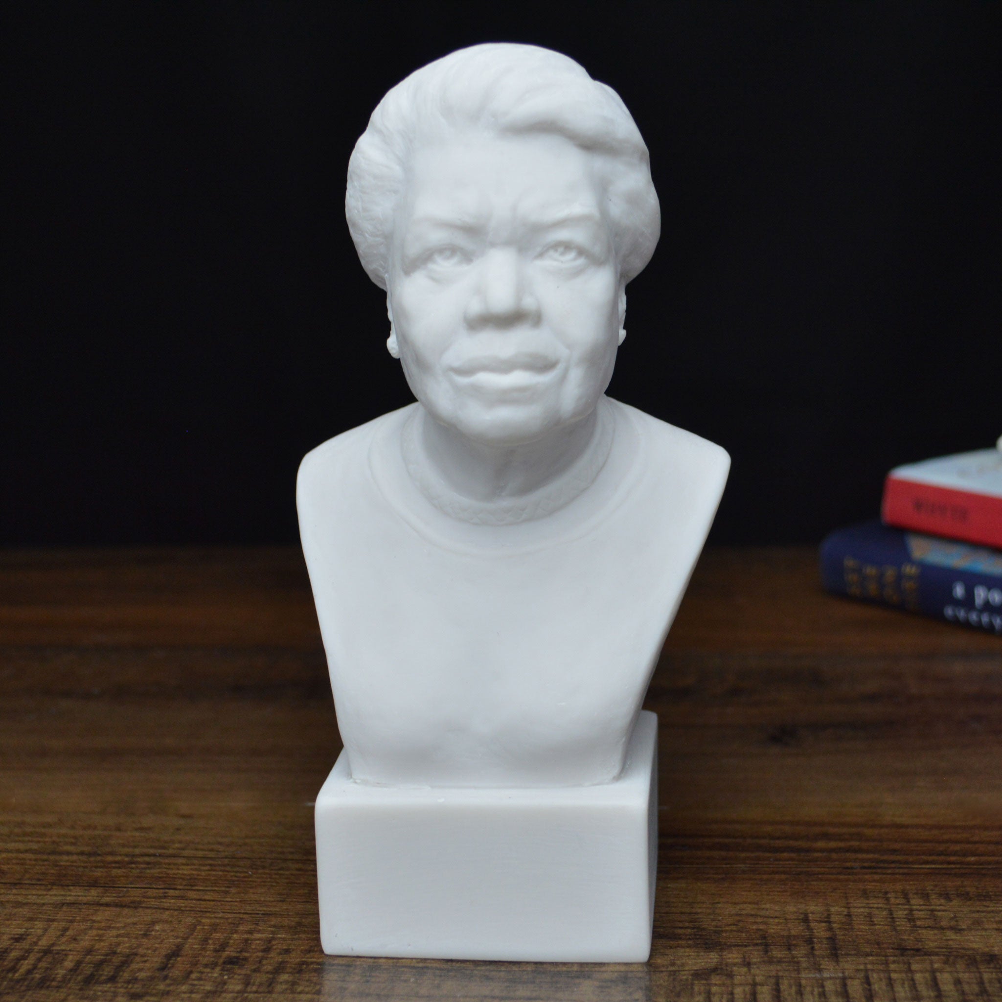 Maya Angelou 7 Inch Bust Statue - Inspirational African American Poet & Author Sculpture - Perfect for Home Office Decor, Bookshelf Display, or Gift for Literature Lovers