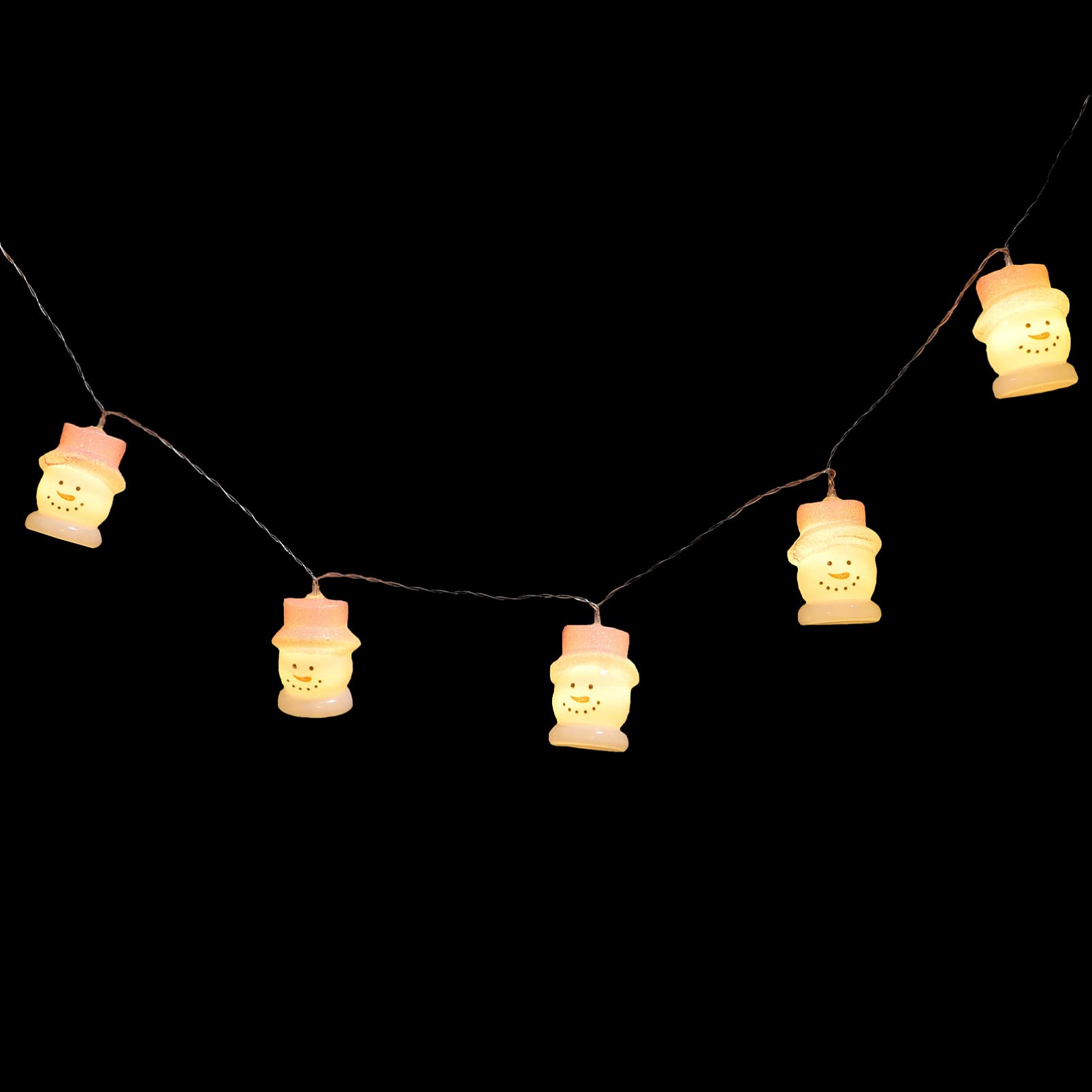 20LEDs Christmas String Lights - Snowman Decorative Lights for Christmas Tree, Garden, Patio, Bedroom | Perfect for Holiday Decor, Indoor & Outdoor Use