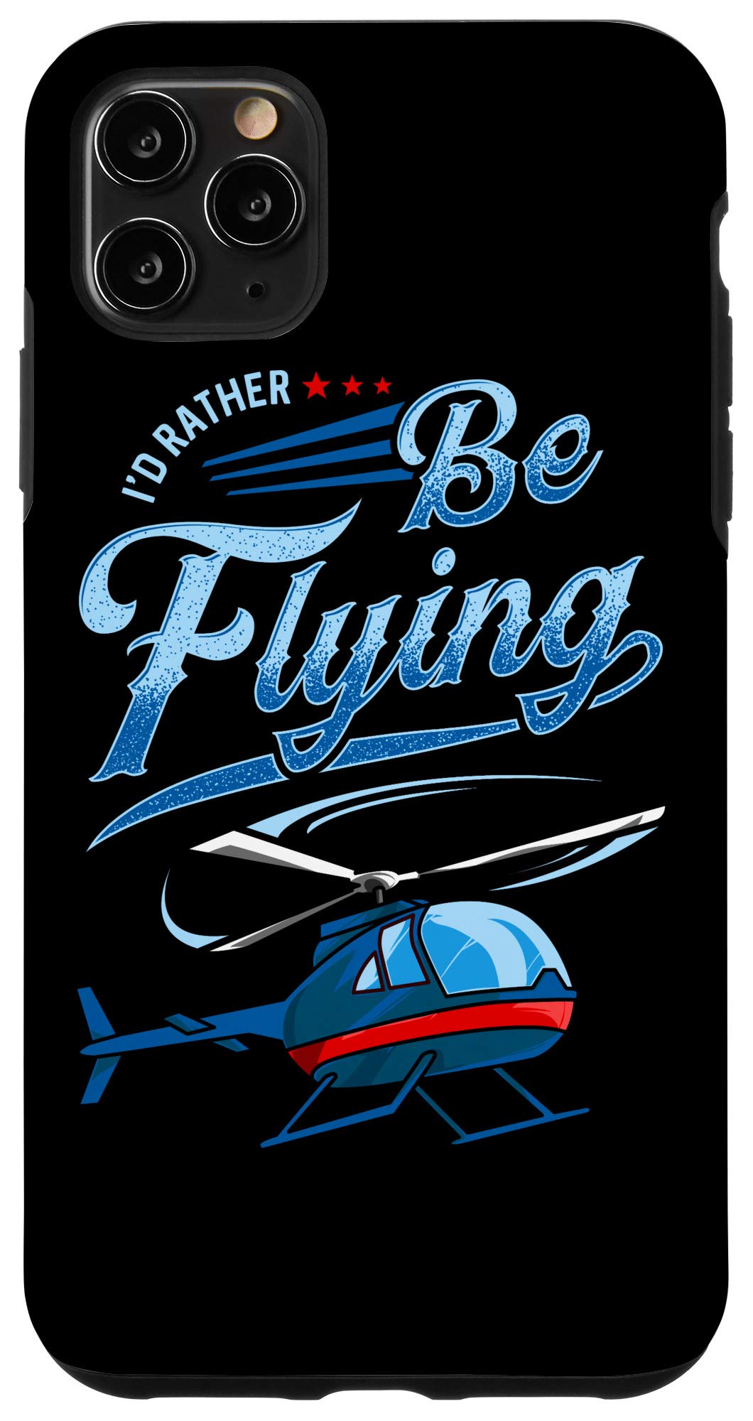 **iPhone 11 Pro Max Case - Vintage Helicopter Pilot Aviation Design, Shockproof & Slim Protective Cover - Perfect for Travel, Adventure & Aviation Enthusiasts**