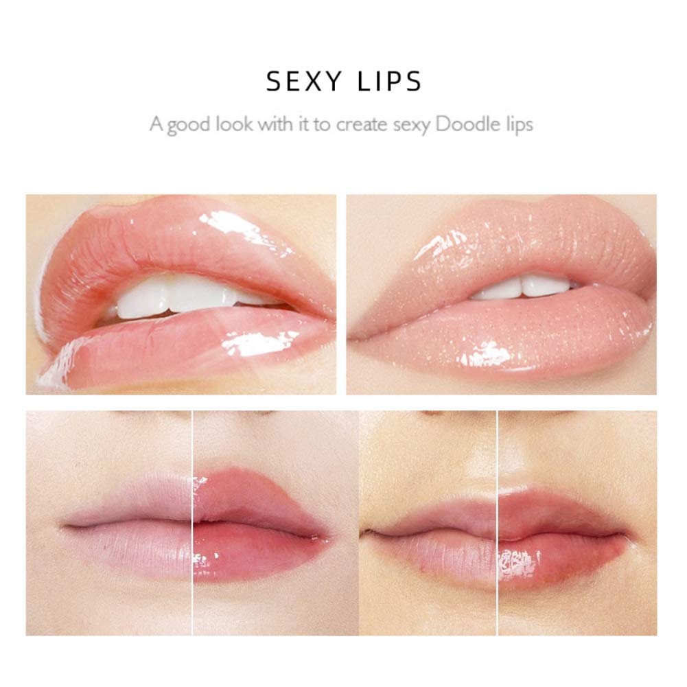 **Natural Lip Plumper Set - Hydrating Lip Care Serum, Plumping Lip Balm & Mask for Fuller, Moisturized Lips - Reduce Fine Lines & Enhance Volume - Instantly Sexy Lips for Daily Use & Special Occasions**