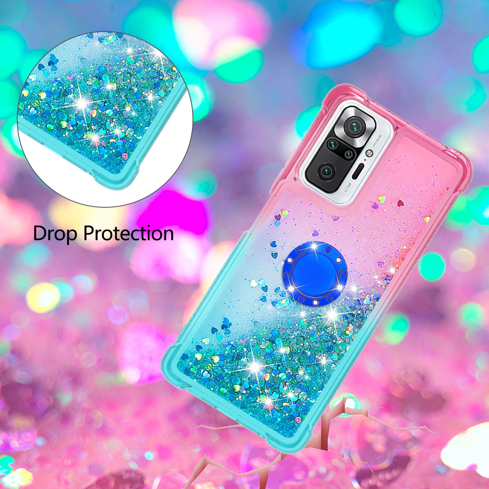 Sparkly Glitter Phone Case for Xiaomi Redmi Note 10 Pro/Pro Max 6.67